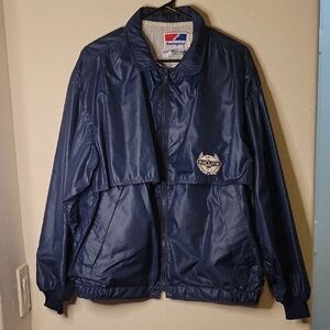 Swingster Men's "Purolator" Windbreaker, L, Navy, Vintage GUC